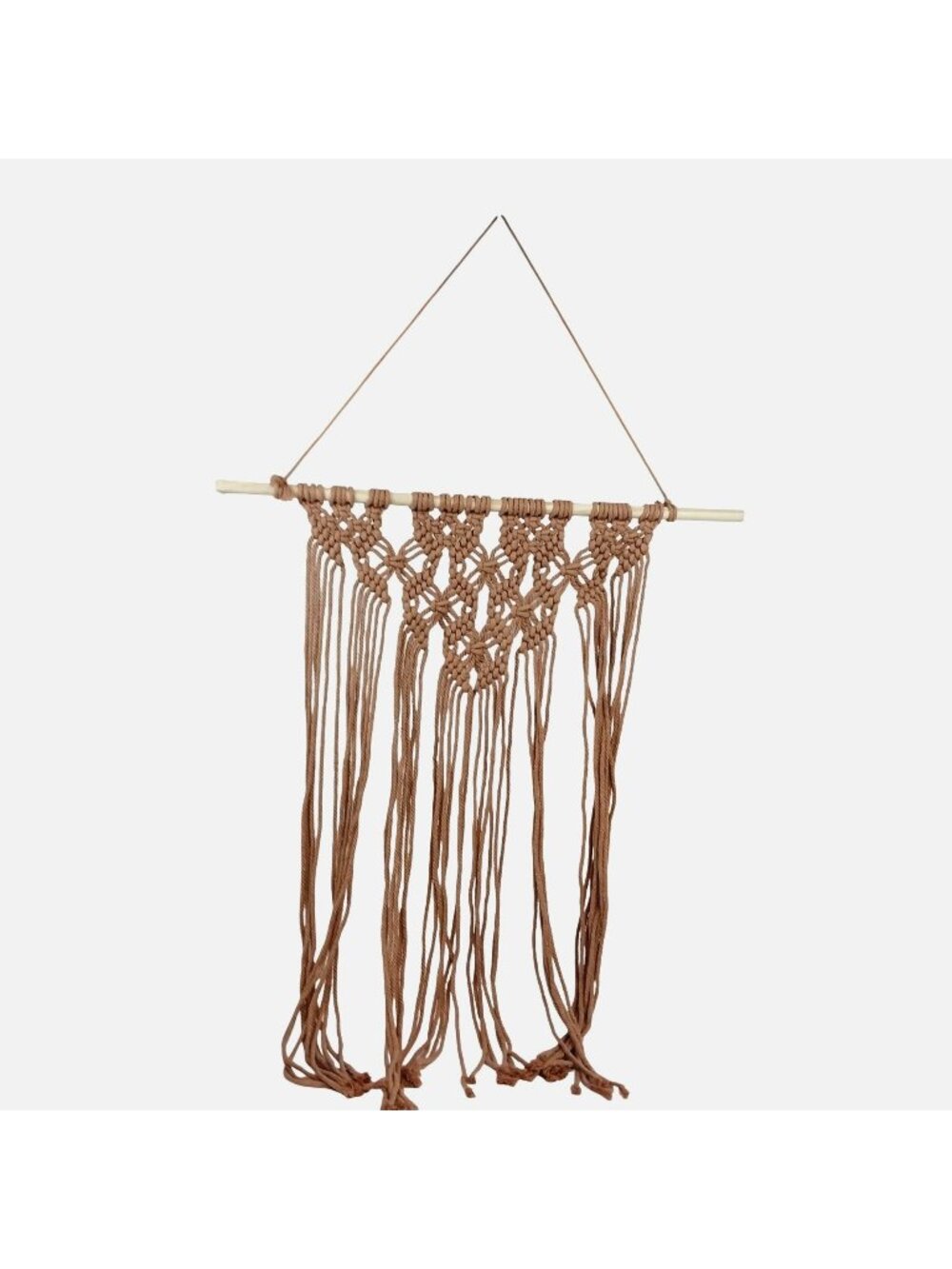 Bohemian Tan Macramé Wall Hanging Decor